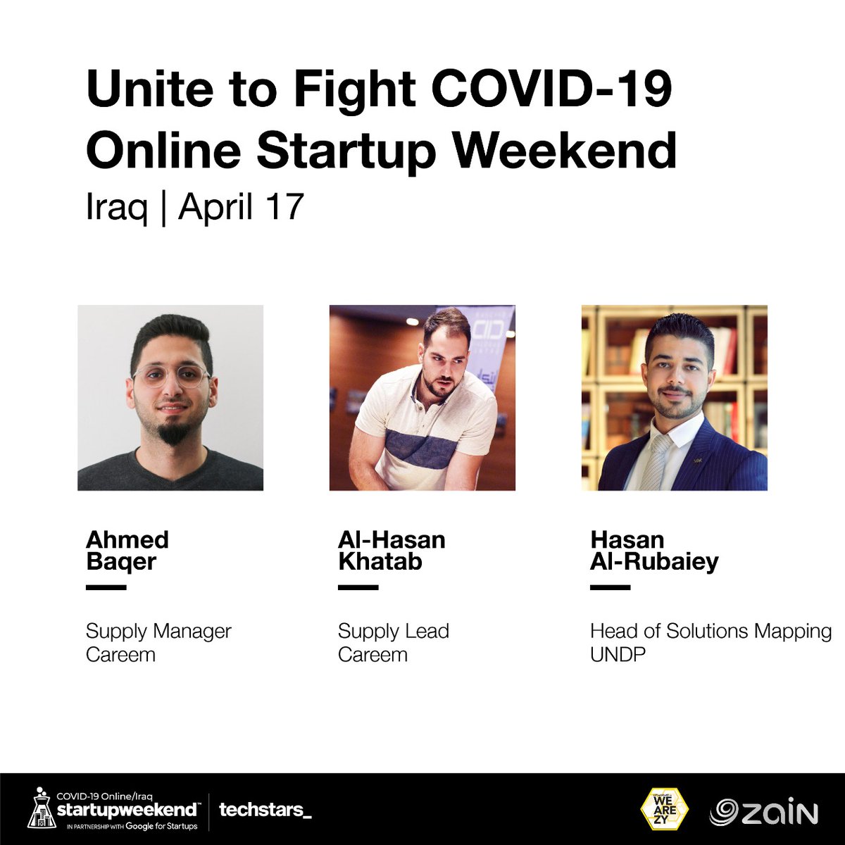 SWNajaf's tweet photo. تعرفوا على مدربي ستارتب ويكند اونلاين!

كل حدث ستارتب ويكند ما يكتمل بدون المدربين الي يوفرون النصائح للمشتركين خلال الحدث لذلك حبينا نعرفكم على مدربينا الي حيكونون وية الفرق يساعدوهم حتى يبنون مشروعهم الناشئ.

#SWIraq #COVID19StartupWeekend #ZYouthGotThis #ZYouthTakeOver https://t.co/H0Bsva7U30