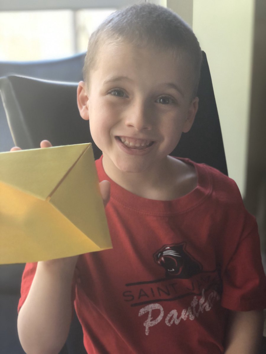 STJPanthersArt's tweet photo. I had so much fun seeing so many of my K-1 art students today! We made origami bookmarks. https://t.co/nvcV7KZV2t