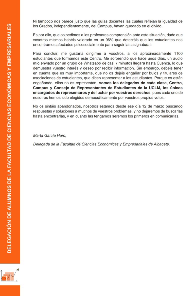 dafcee_ab's tweet photo. Ante la situación que estamos viviendo, desde nuestra delegación queremos informar a nuestros compañeros y profesores sobre nuestro posicionamiento 💪🏻 https://t.co/ntANiJiuWg