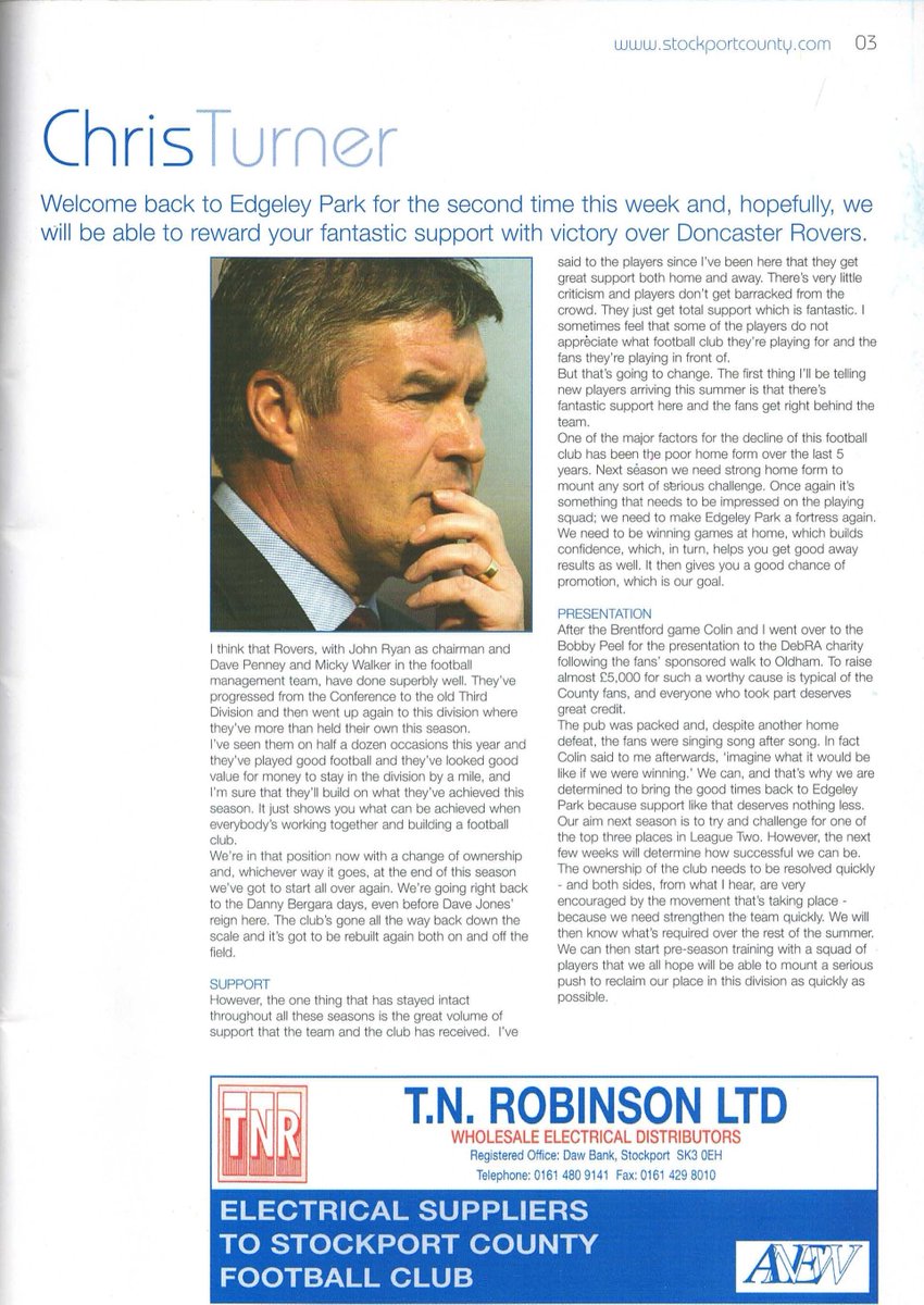 Stockport County programmes tweet media