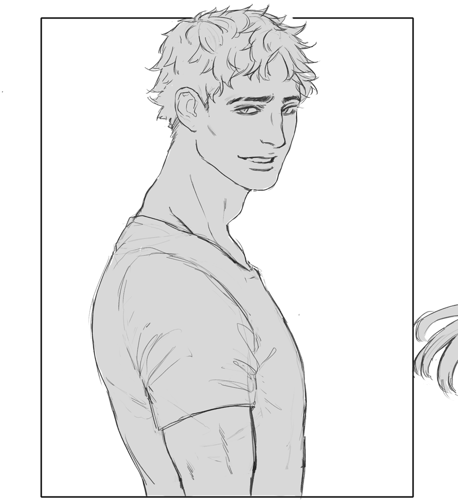 @AmalasRosa Btw Amalas I did draw Aran's unbuzzed hair version back then didn't I? That was the end of 2018 did you change the design after that?