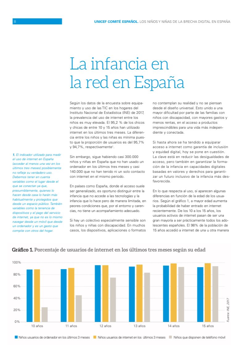 deolivia365's tweet photo. @NavarraPadres Te he enviado un artículo de UNICEF, que no sé por qué pero me da que tiene más credibilidad.  El informe es de 2018, no creo que la brecha se haya abierto tanto en 2 años...
Igualmente te adjunto una captura de pantalla con datos. https://t.co/8g7nlFK2D5