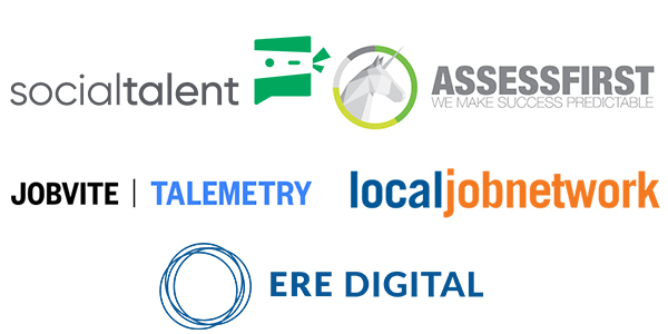 ERE_net's tweet photo. Don't forget to check out our sponsors this week while participating in ERE Digital. This event wouldn't be possible without their support so thank you @theLJN @Jobvite @talemetry @AssessFirst and @SocialTalent 

#ERERC #EREDIGI #Recruiting #digitalconference #silversponsors https://t.co/XXaRukhukm