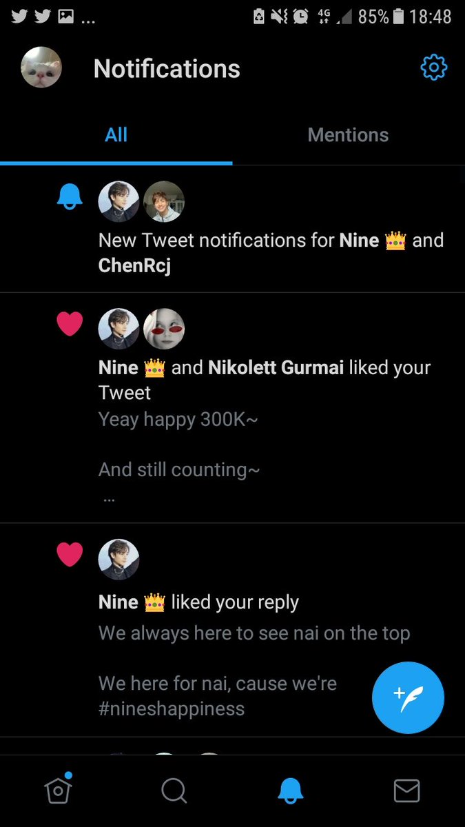 My fourth and fifth liked by khun  @achidb is on the same time~It& #39;s when nai reach 300K followers on his IGI& #39;ll support you every your milestone step naaaaa