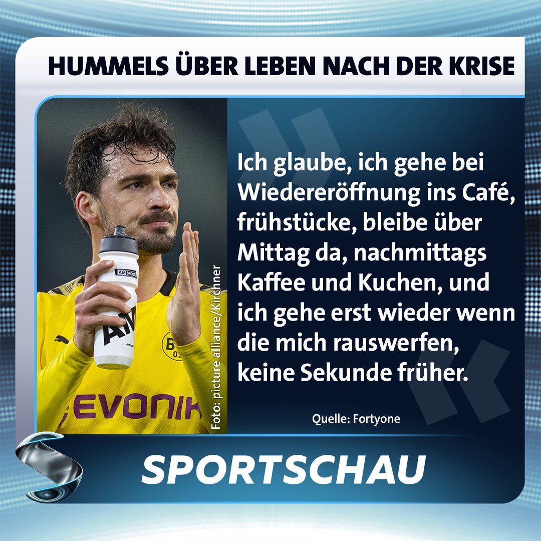 Cathy Hummels: *bringt zuckerfreies Kochbuch raus*

Mats Hummels: *verbringt Rest des Lebens im Restaurant*
