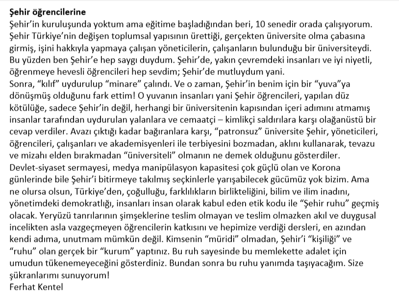ferhatkentel's tweet photo. Şehir öğrencileri için... İçimden geleni yazdım... https://t.co/DJ3vSLYsSm