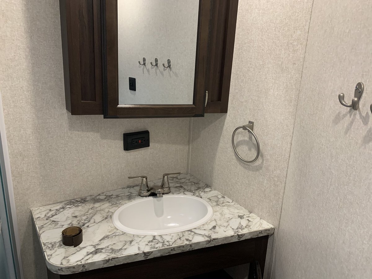 ForrestRVCenter's tweet image. A busy day down at the shop for Derek who was repairing a water damaged bathroom. Now it looks as good as new! #Camping #RepairTime #outdoors