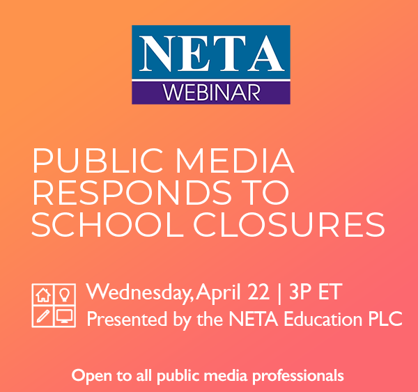 NETA_Tweets's tweet photo. New #NETAWebinar! Wed, 4/22 join the NETA Education Peer Learning Community executive committee to discuss the many ways stations are responding to school closures and looking ahead to plan for summer learning activities.
Register now to reserve your spot https://t.co/meLlfCHg0Z https://t.co/eOkVls5pBU