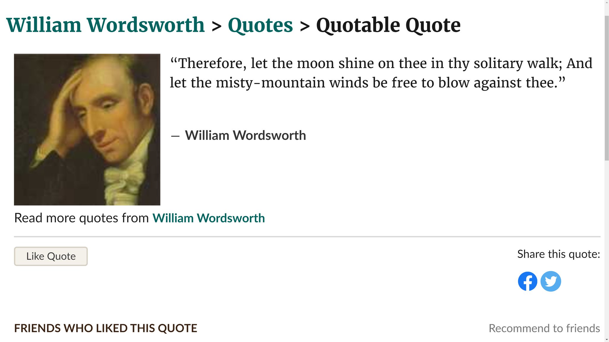 I このおっちゃんね ウィリアム ワーズワース Sir William Wordsworth 1770年4月7日 1850年4月23日 は イギリスの代表的なロマン派詩人である T Co Tx1nyppkh8 T Co Pn3difhxxl T Co Ajqfg0h6dd I このおっちゃんね ウィリアム ワーズワース Sir William Wordsworth 1770年4月7日 1850年4月23日 は イギリスの代表的なロマン派詩人である T Co Tx1nyppkh8 T Co Pn3difhxxl T Co Ajqfg0h6dd