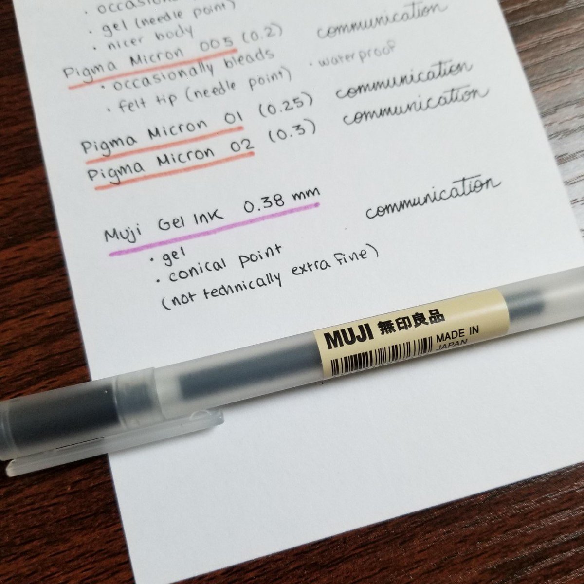 MUJI Pen Review - MuffinChanel