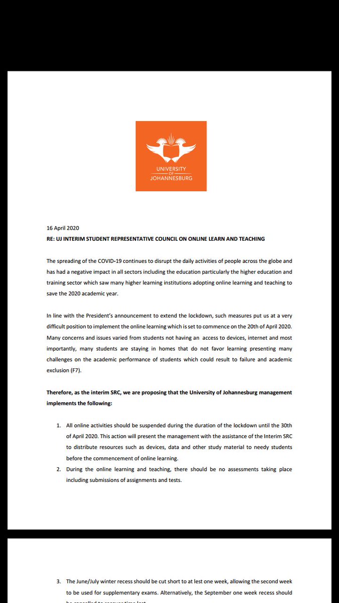 ujdfc's tweet photo. We are calling for the postponement of the E-learning until it is friendly to all students.

#BoycottOnlineClasses 
#BoycottOnlineLearningUJ https://t.co/TMlZR0xZcj