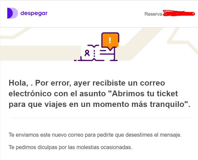 sofiaburford's tweet photo. @DespegarCl el 9 de abril me comuniqué con @LATAM_CHI y dejaron mi pasaje abierto. Luego uds me mandaron un correo confirmando esto.
Ayer me enviaron un nuevo correo, rectificando que efectivamente mi pasaje quedó abierto, pero hoy me mandaron esto: 
Por favor contáctenme. https://t.co/HlQbKNmAGd