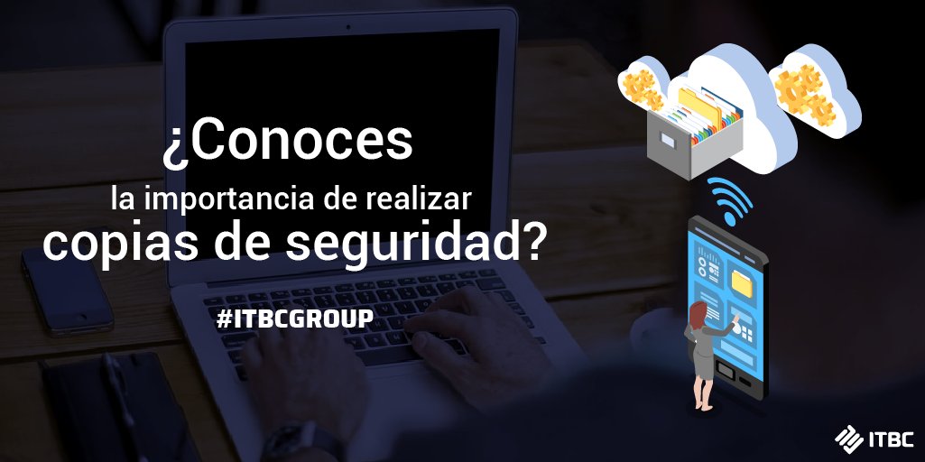 itbc_group's tweet photo. Respaldar los datos de una empresa es mantenerlos a salvo. Genera tus backups con un servicio programable, de recuperación sencilla y sin complejidades al acceder a los productos de nuestro Cloud Universe.
#ITBCGroup #Backup #Cloud #teletrabajo https://t.co/KaS4sjLRhX