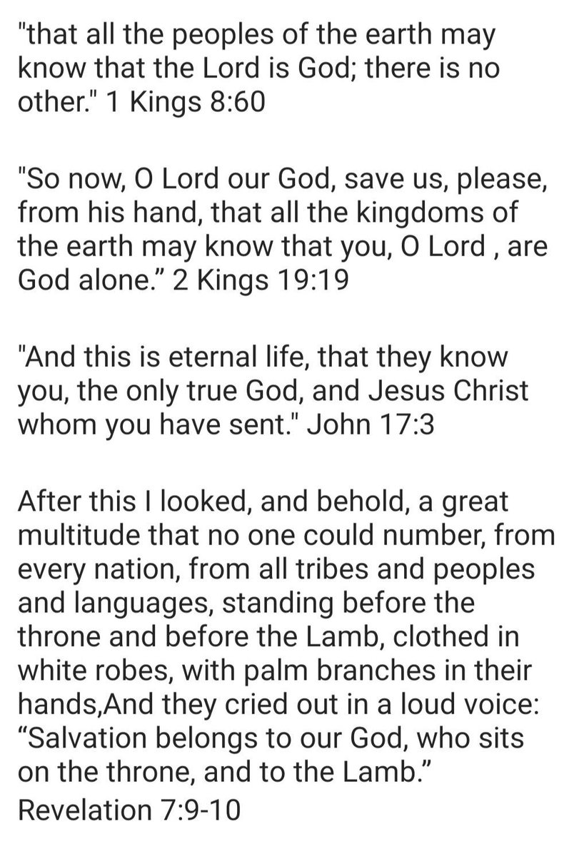 Past. Present. Future. The desire of our Father hasn't changed. For all people to know Him. For all people to know His Son.
