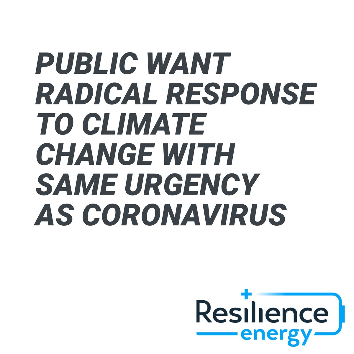 It feels actually as though the #coronavirus has shown people that swift, fundamental social change is absolutely doable. Lets carpe diem and go, go, go!! 

#resilienceenergy #abetterworld #aftercorona #climaterecovery