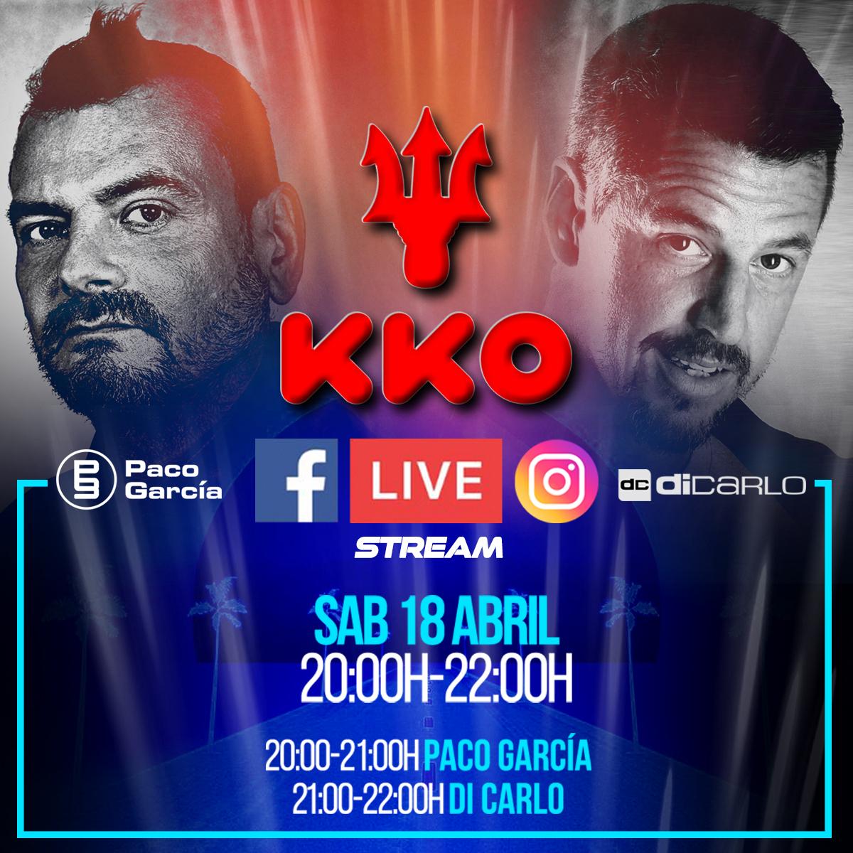 Contando las horas : ) Este Sábado de 20.05 (después de los aplausos) a 22.00 horas Facebook live KKO Discoteca junto al gran Carlos Ruiz Rus Go go go: ) Abrazos gigantes para tod@s Amig@s #yomequedoencasa