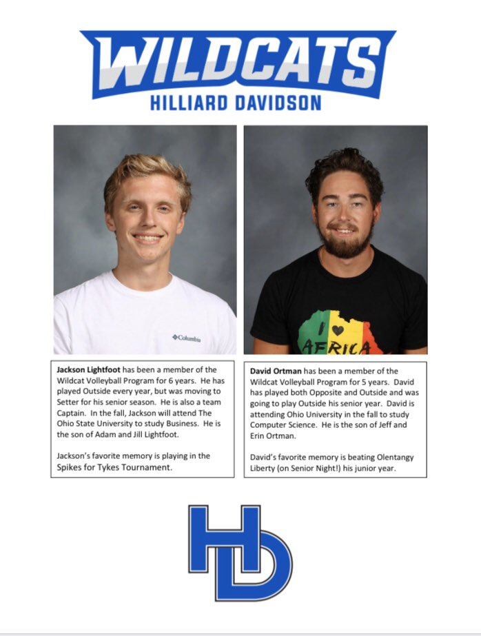 hd_athletics's tweet photo. Today we would like to continue to spotlight our 2020 Senior Spring Athletes. Seniors, we want you to know that you are missed, you are loved and will not be forgotten! #CATS Today we are recognizing @hdvboysvball Seniors! https://t.co/jrB9hflOCI