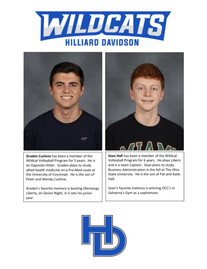 hd_athletics's tweet photo. Today we would like to continue to spotlight our 2020 Senior Spring Athletes. Seniors, we want you to know that you are missed, you are loved and will not be forgotten! #CATS Today we are recognizing @hdvboysvball Seniors! https://t.co/jrB9hflOCI