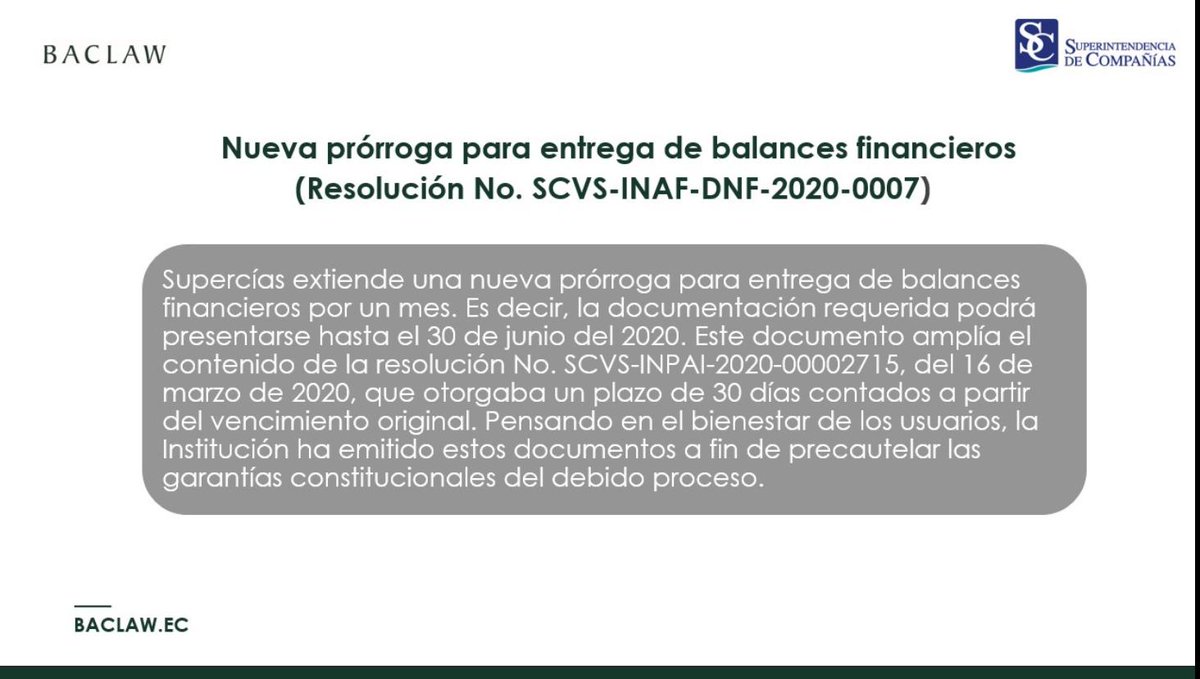 Baclaw On Twitter Nueva Prorroga Para Entrega De Balances