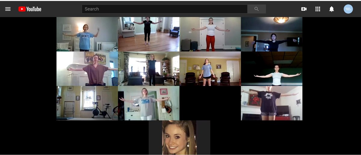SaintMarysNC's tweet photo. Today in virtual learning/life @SaintMarysNC! Modern dance class via #Zoom! A piano lesson with Ms. Thompson in Raleigh & Lily in Beijing! And, our Folding for Fun Club meets on Zoom to create #origami after school! #virtualsms #wevegotthis #thisisus https://t.co/kQeOkGUvXT