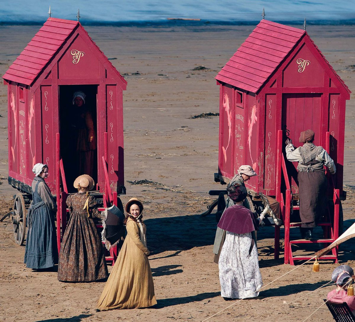 Checking out the bathing machines.  #Sanditon   #SaveSanditon   #SanditonPBS