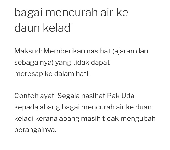 Laut mencurah garam maksud seperti ke Apa Maksud