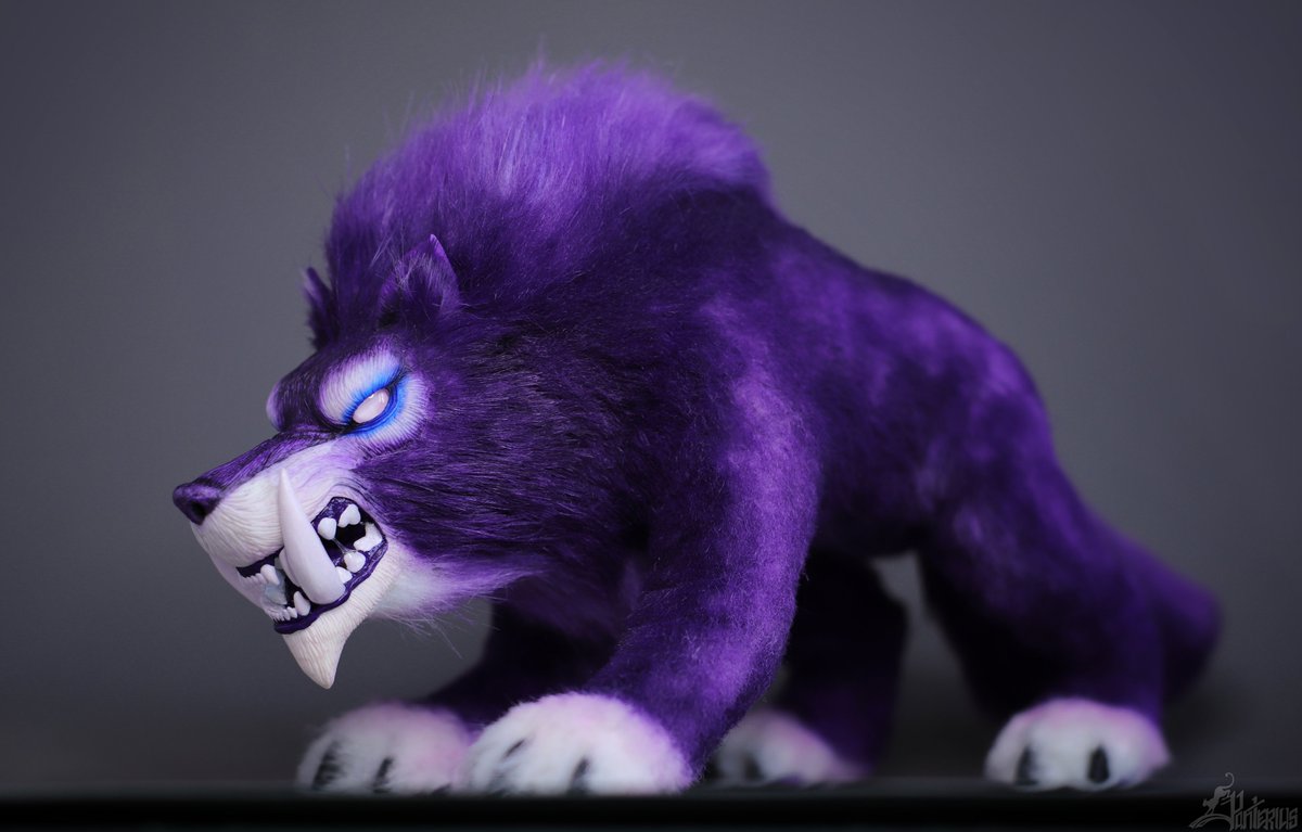 Panteriusa's tweet photo. Another Gara for tier 135$ on Patreon.

Height at the withers : 15 cm (6 inch)
Length: 29cm (11,4  inch) 
Width:  8cm (3,1  inch) 

patreon/panterius
#panterius #Gara #handmade #toy #polymerclay #warcraft #worldofwarcraft #pet #wolf #purple #hunter #hunterpet #werewolf #worgen https://t.co/foxVazIZm6