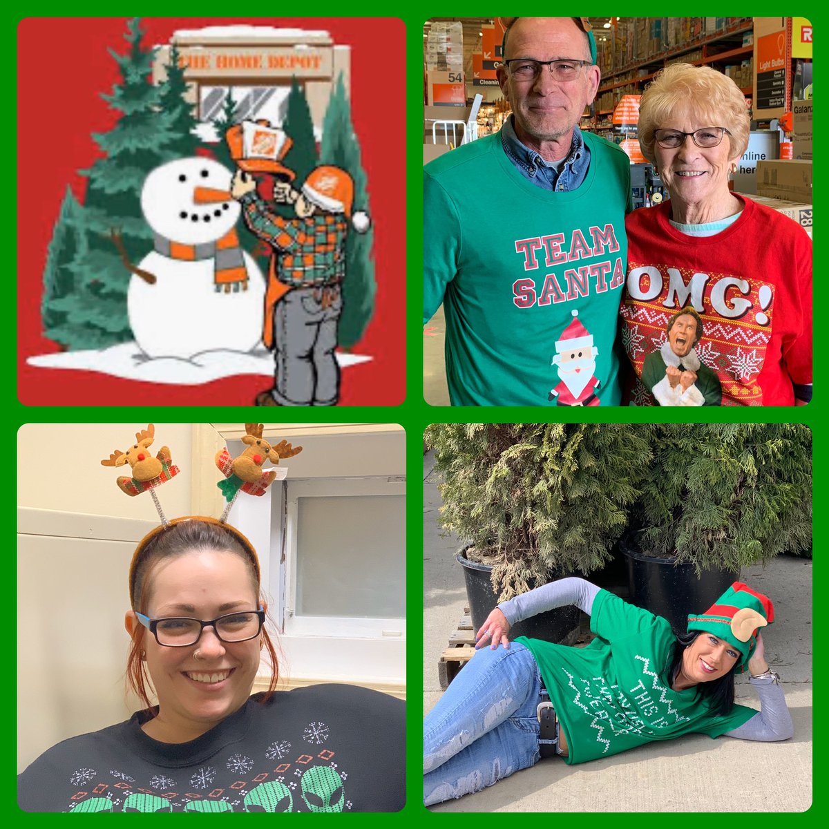 Home2734's tweet image. We are the Jolliest Bunch of Workers this Side of Gratiot!🌲😃😆🤣Happy Christmas in April! 🎅🏼 @RobertDennison1 @SallyGansior @XKerrigan @HDKevinH @kim_foster22713 @Zombie_Paigie @kim_hughes66 @PenczakHarry #MWSpringSpiritWeek