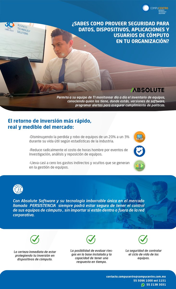CompucentroIT's tweet photo. Permite a tu equipo de TI monitorear día a día el inventario de equipos, el retorno de inversión más rápido y medible del mercado. Somos #Compucentro
¡Cotiza ahora! whats: 55 21 38 3031 https://t.co/g5rYBeZOJU