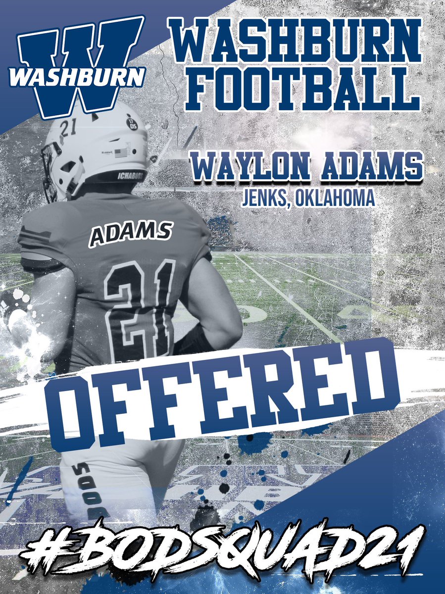 Grateful to receive another offer from Washburn University!
@Dane_Simoneau @IchabodFTBL