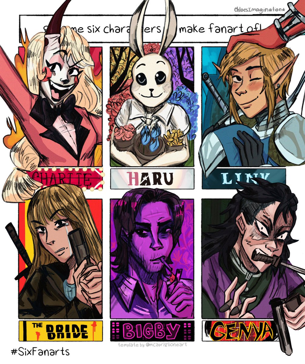✨A bunch of #SixFanarts I did for Instagram✨ 