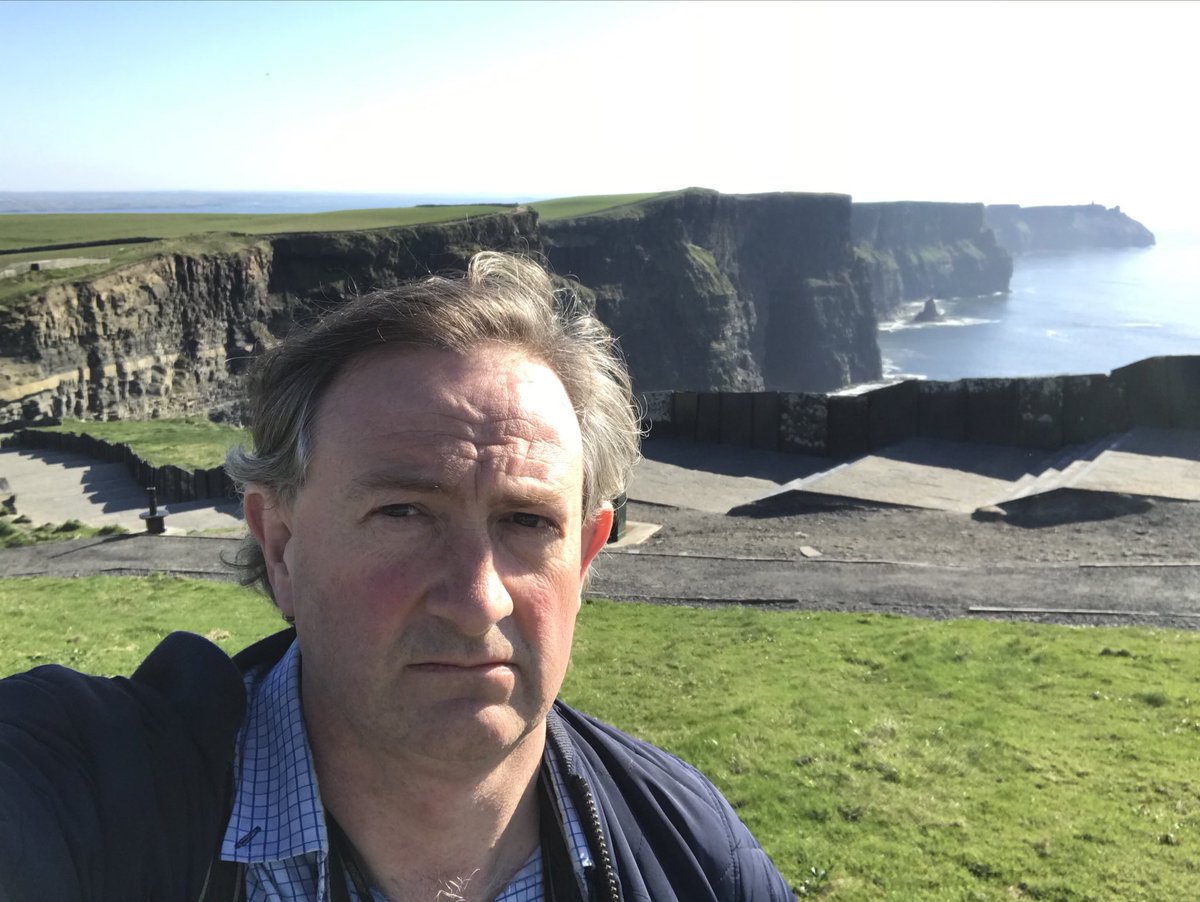 jkphoto68's tweet photo. The #cliffsofmoher  on @wildatlanticway, one of Ireland’s busiest attractions, feeling eerily quiet. Only the sounds of waves crashing, birds calling and a loud explosion which I presume was a cliff fall.  For @ClareChampion⁩ #capturinghistory #covid19 ⁦@PPAI_IRL⁩ https://t.co/VPPJgclr32