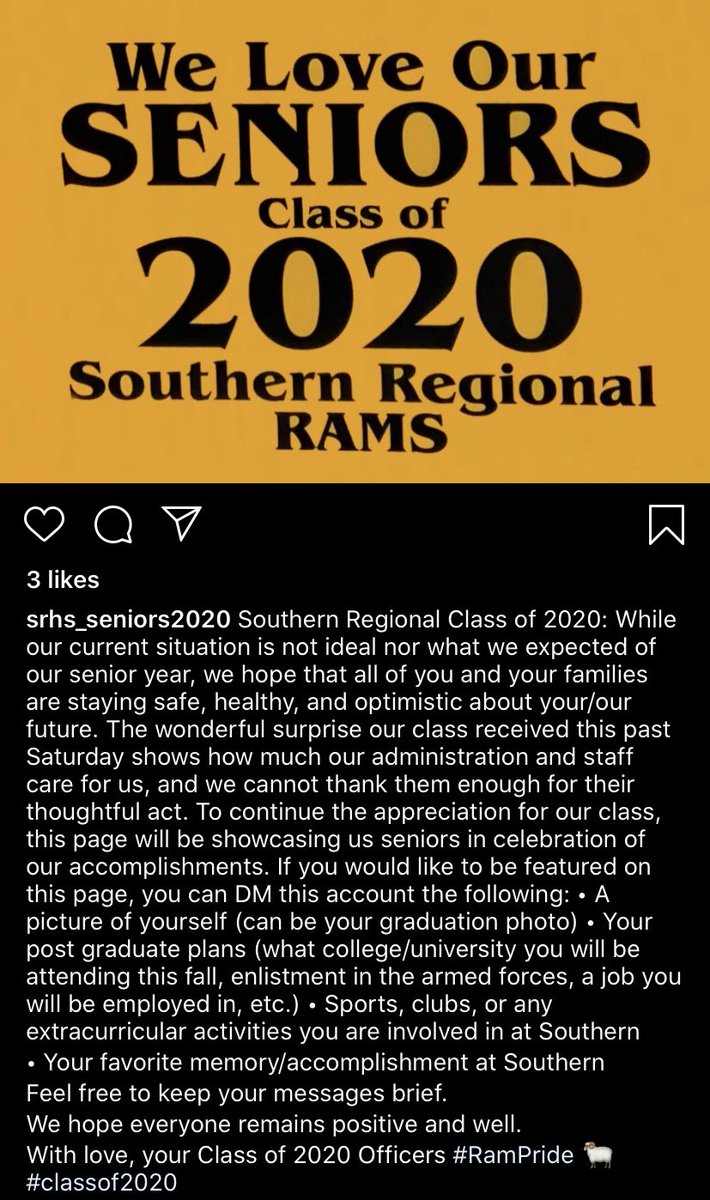 SRHS 2020 tweet media