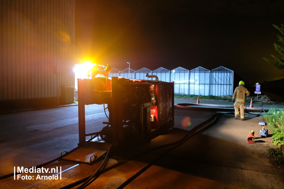 Melding brandweer Bosland Bergschenhoek inzake middelbrand