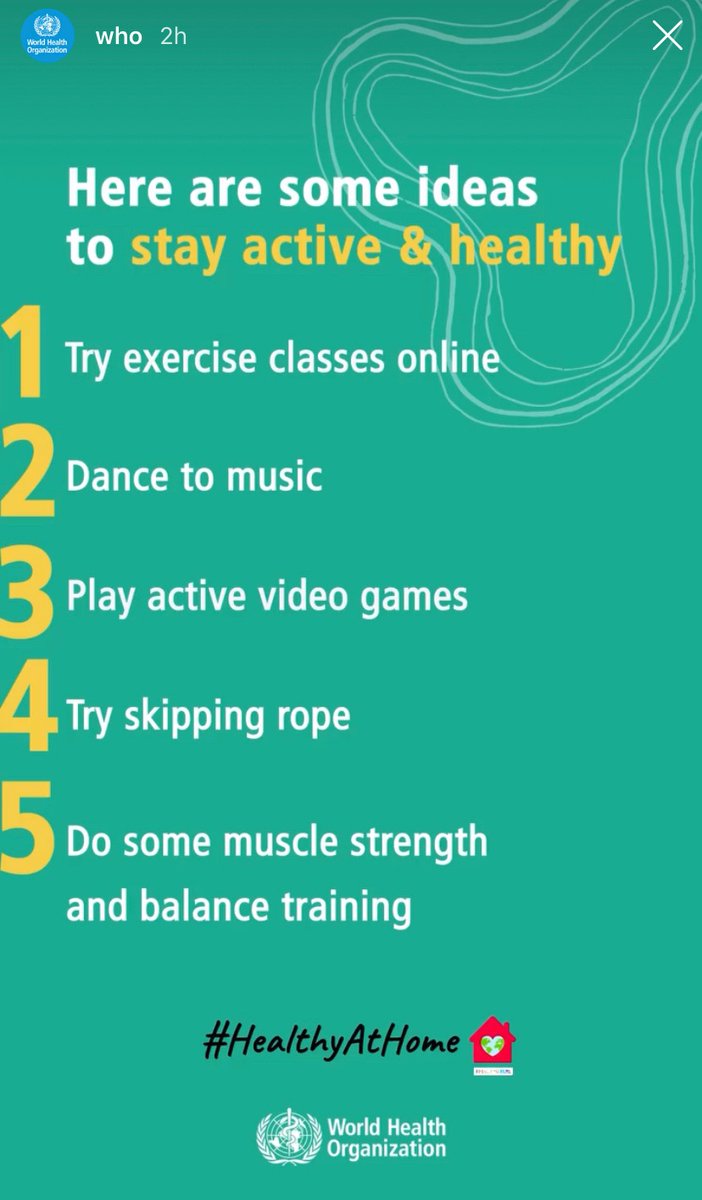 AllInUK1's tweet photo. Join The World Health Organisations challenge and let everyone know how you are staying healthy at home! Share with us what you have done and what you are encouraging those in your community to do 

#stayhealthyathome #healthyathome #wordhealthorganization #communitysupport https://t.co/vZ7Dkazvxp