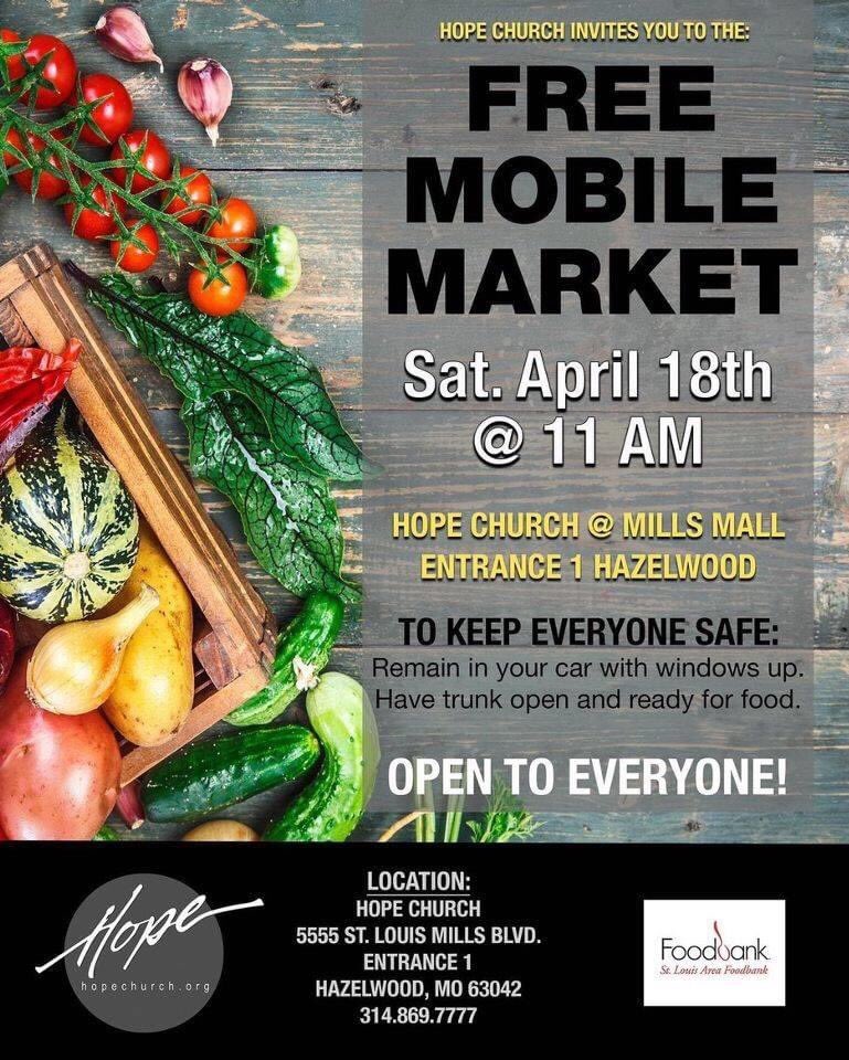 Please share this information about Saturday’s mobile market!