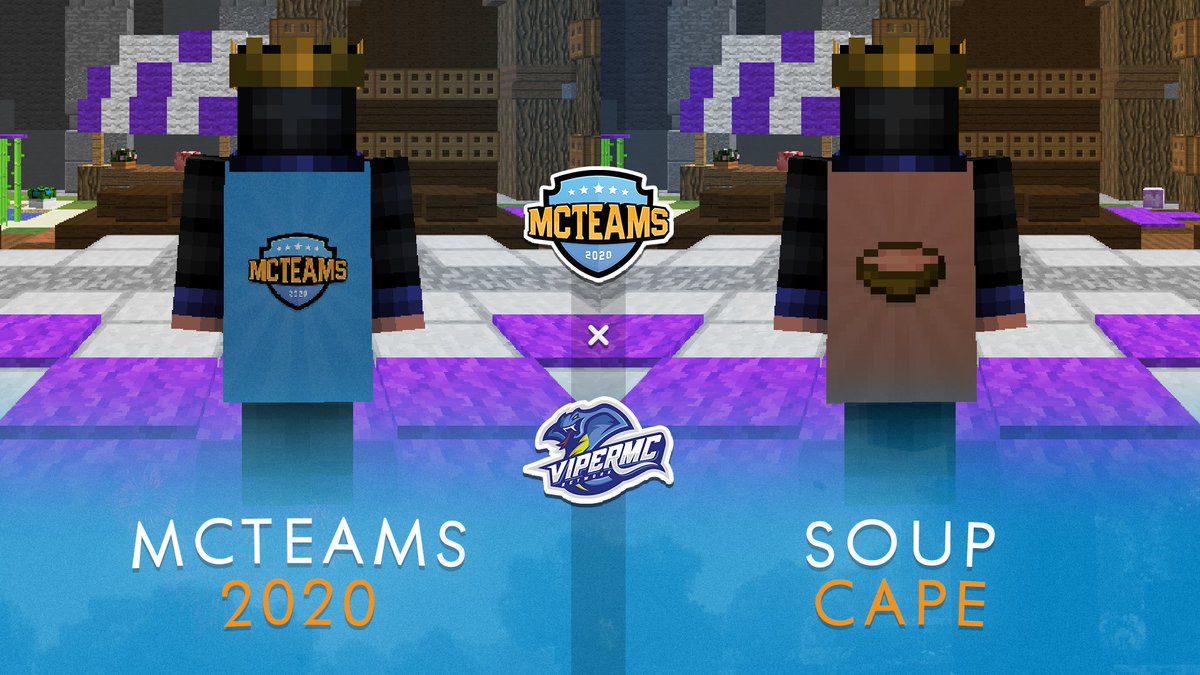 In celebration of <a href="/MCTeams_/">MCTeams</a> Map 3, we will be giving away 2 capes on Lunar Client! 🍄

Follow us and <a href="/LunarClient/">Lunar Client</a>, Retweet, and Like for a chance to win:

✦ 1 MCTeams 2020 Cloak
✦ 1 MCTeams Soup Cloak

Map 3 releases this Saturday at 3:00 PM EST. See you soon! 💫
