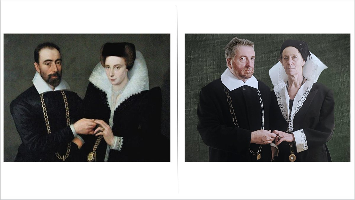 Day 28Henri IV and Marie de' Medici by Francois Quesnel, 1601.Liz Nilsson and Brian O'Cathain by Molly O'Cathain, 2020.