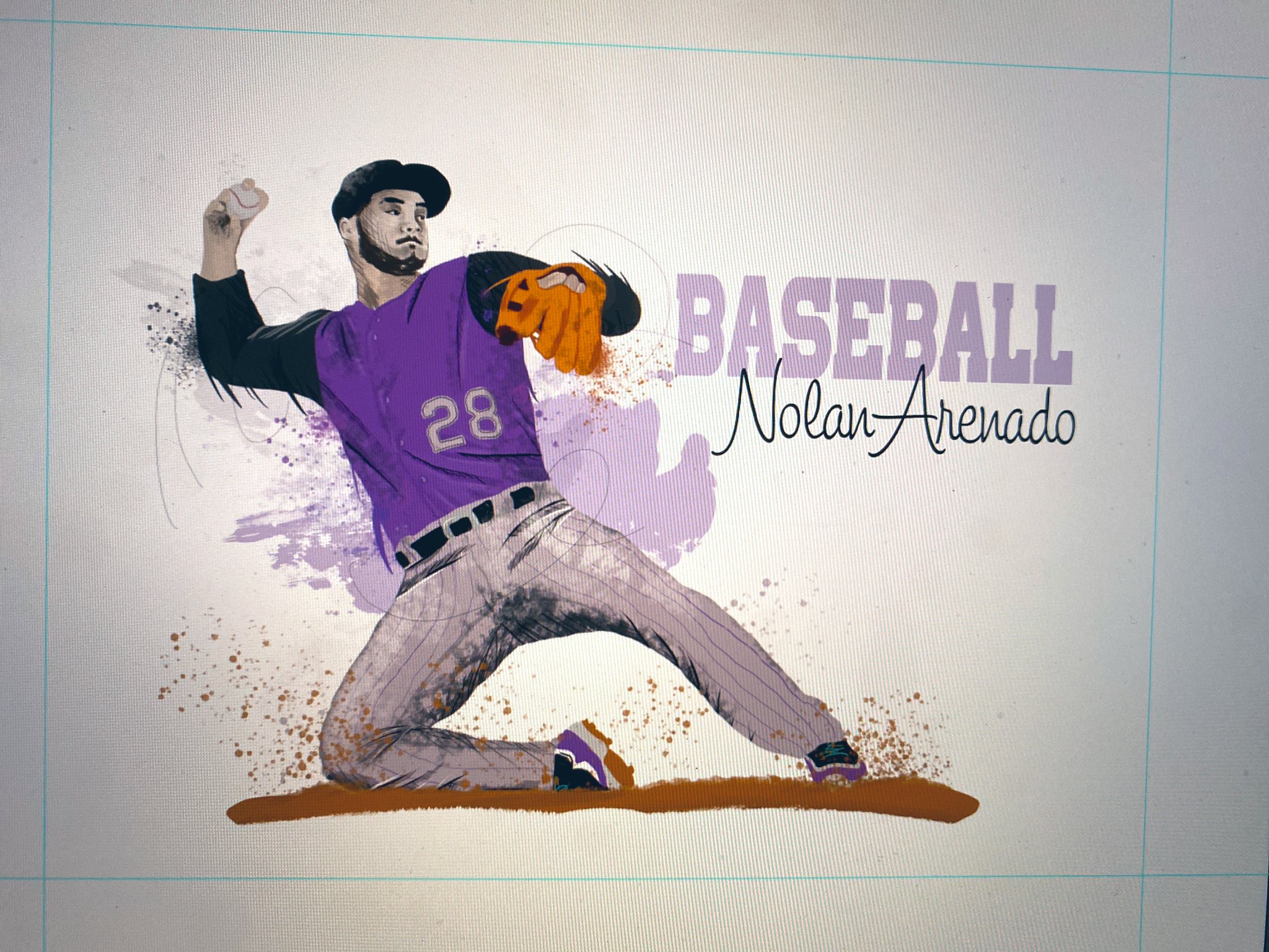  Big Happy Birthday to Nolan Arenado, since his action shots make such good reference photos.   