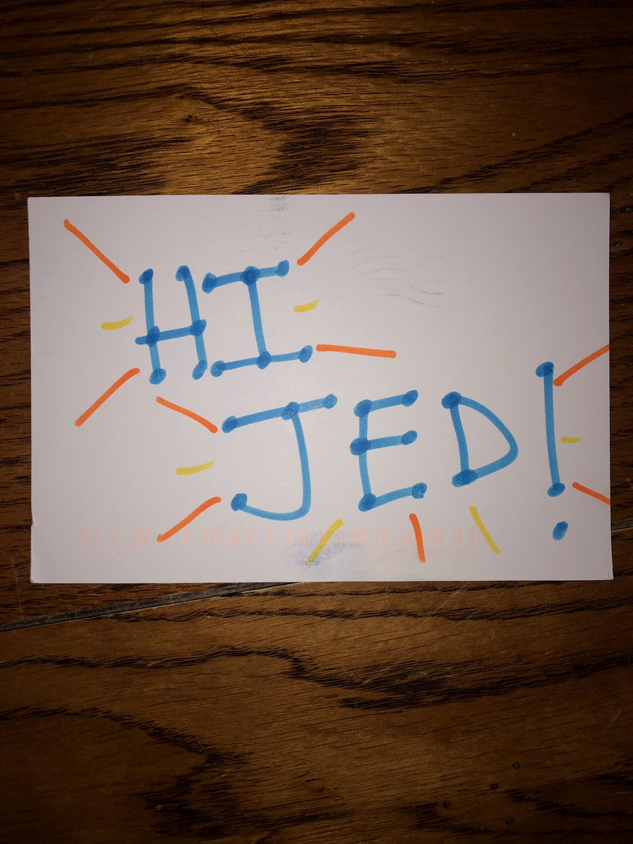 JedPeterson2's tweet photo. my humanities professor sent me a post card in the mail, bc she’s so bored from covid19 LOL 😂 https://t.co/HgFRMB3A0F