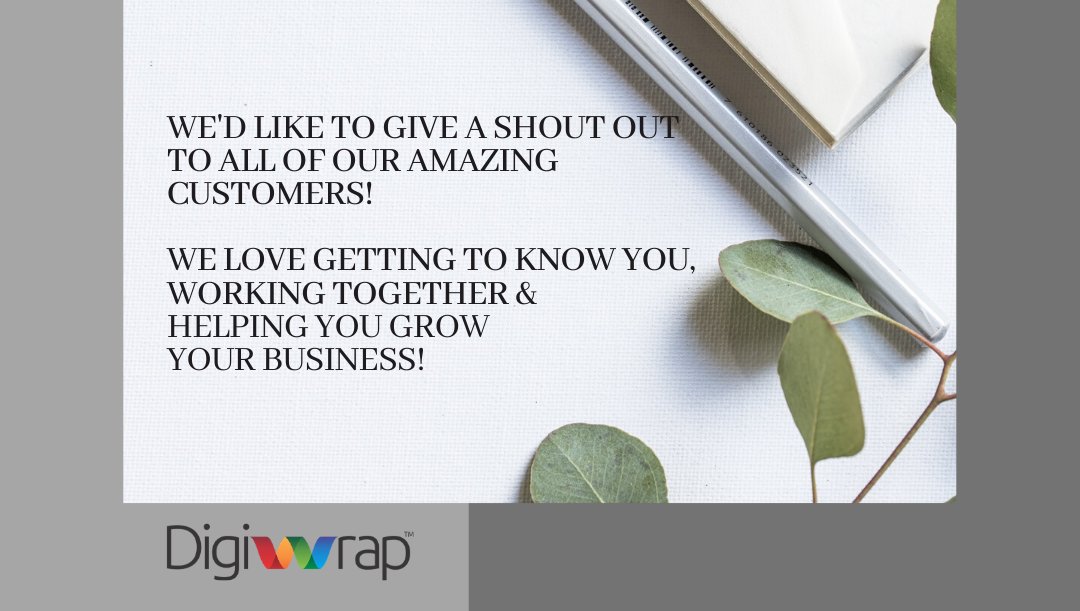 Today is #GetToKnowYourCustomersDay, and we want to know about you! Why do you love purchasing Digiwrap's #packaging products? Add your comments below, and tell us why. #DigiWrapIt