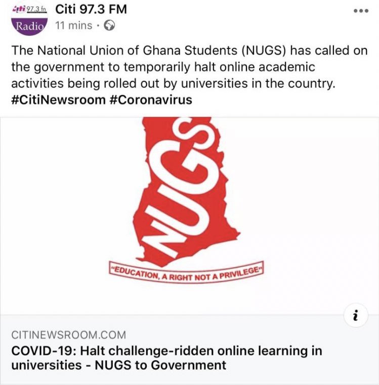 eygyimah's tweet photo. Tomorrow it’s #HearNUGS The voice of Ghanaian Students must be heard! #HaltElearning https://t.co/rB7KX5pAEo