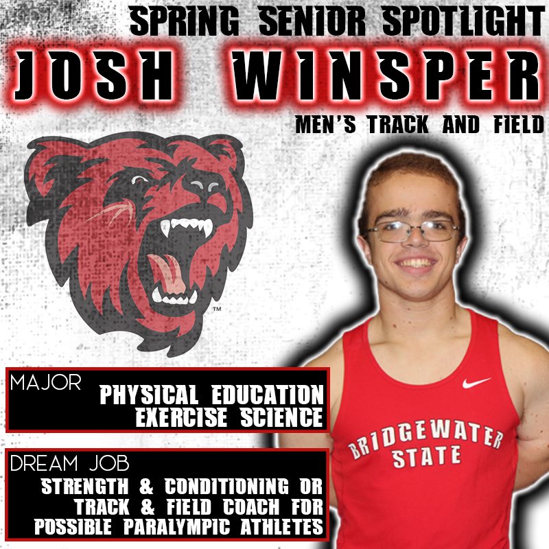 bsubears's tweet photo. 🏃‍♂️Senior track and field athlete Josh Winsper is a Physical education exercise science major. When he graduates he would like to be a strength and conditioning coach or a track &amp; field coach for possible Paralympic athletes 🏃‍♂️
-
#BSUBears #BSUTF https://t.co/Yc4g8s8cf3