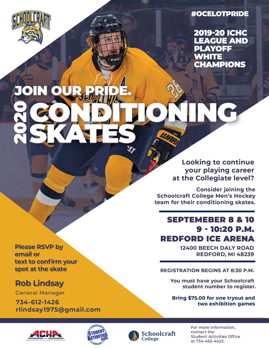 Schoolcraftpuck's tweet photo. 🚨SAVE THE DATE🚨 https://t.co/s4P2Lty95y