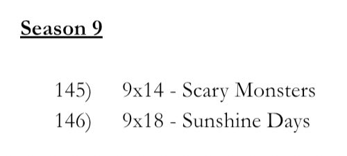 Speaking of which, my  #TheXFiles S9 Machete Cut! Yup, this is the season where the mythology is so far off the rails, I see no reason to try to follow it. Basically, finish S8, Google where Mulder is, watch these two eps, and consider them a nice coda to the series’ original run.