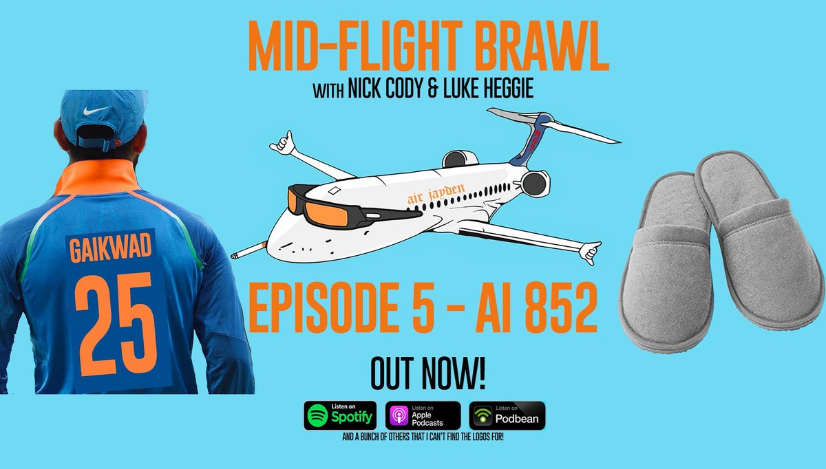 Nick Cody (@thenickcody) on Twitter photo New EP of <a href="/MidFlightBrawl/">Mid Flight Brawl Podcast</a> out now! Spotify, Apple Podcasts and wherever else you get em... Thanks to all the legends who have listened in so far! New EP of <a href="/MidFlightBrawl/">Mid Flight Brawl Podcast</a> out now! Spotify, Apple Podcasts and wherever else you get em... Thanks to all the legends who have listened in so far!