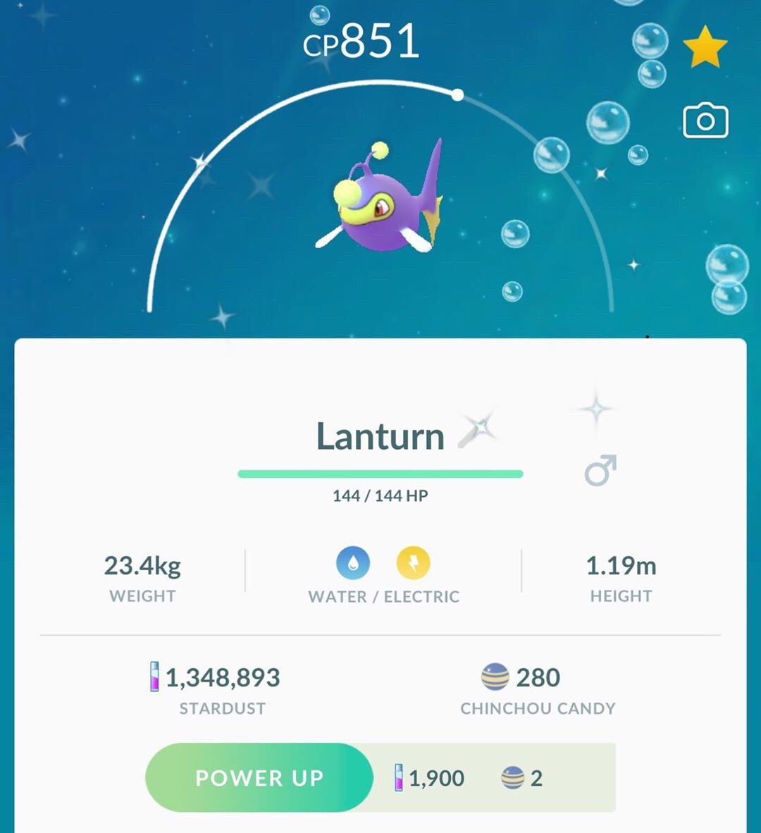 Shiny Chinchou - Pokemon Go
