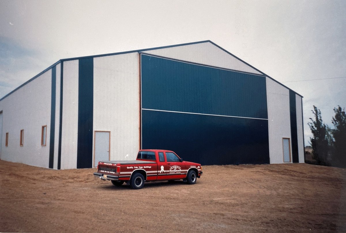 Wow, not only is that building beautiful, but that truck! We definitely don't have any of those driving around anymore. "Quality Pole Type Buildings" it says. We're still delivering on that quality!

👉  goodon.com

#GoodonIndustries #ExperienceBuiltIn