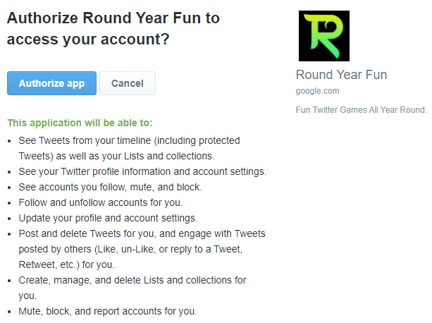 funkypjz's tweet photo. if you played that twitter game about guessing which tweets belong to which user, CHECK YOUR FOLLOWINGS! 

this app made me follow this account and muted it on my behalf, so i'd never notice!

block the account and revoke access in your settings! 
account -> apps and sessions https://t.co/vSqQccn9Sp