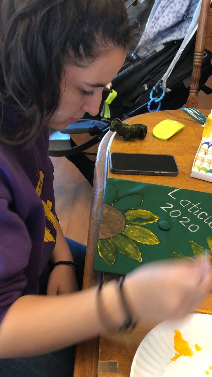 jesusfreak42888's tweet photo. My baby sis is getting crafty and staying positive even though she won’t get a typical graduation. Thanks for the challenge to create, @mrkate! ❤️ #creativeweirdo https://t.co/3jAmdCGNuo